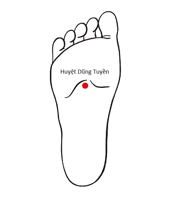 Huyệt Dũng Tuyền - Y CỔ TRUYỀN