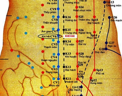 Huyệt Khí Hải - Y CỔ TRUYỀN