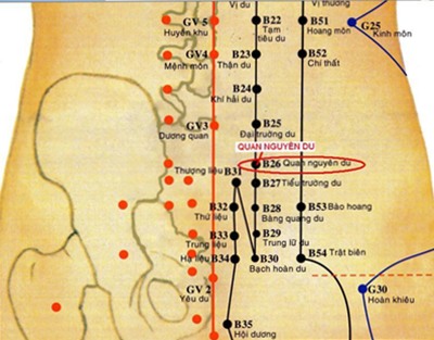 Huyệt Quan Nguyên Du - Y CỔ TRUYỀN
