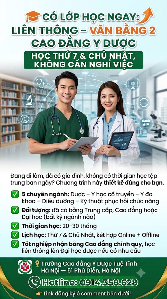 Trường Cao đẳng Y Dược Tuệ Tĩnh Hà Nội: Hướng dẫn 2026